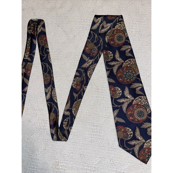 Liberty Of London Men’s Dress Tie Size 56” 3.75” Black Floral Business Formal - Picture 5 of 12